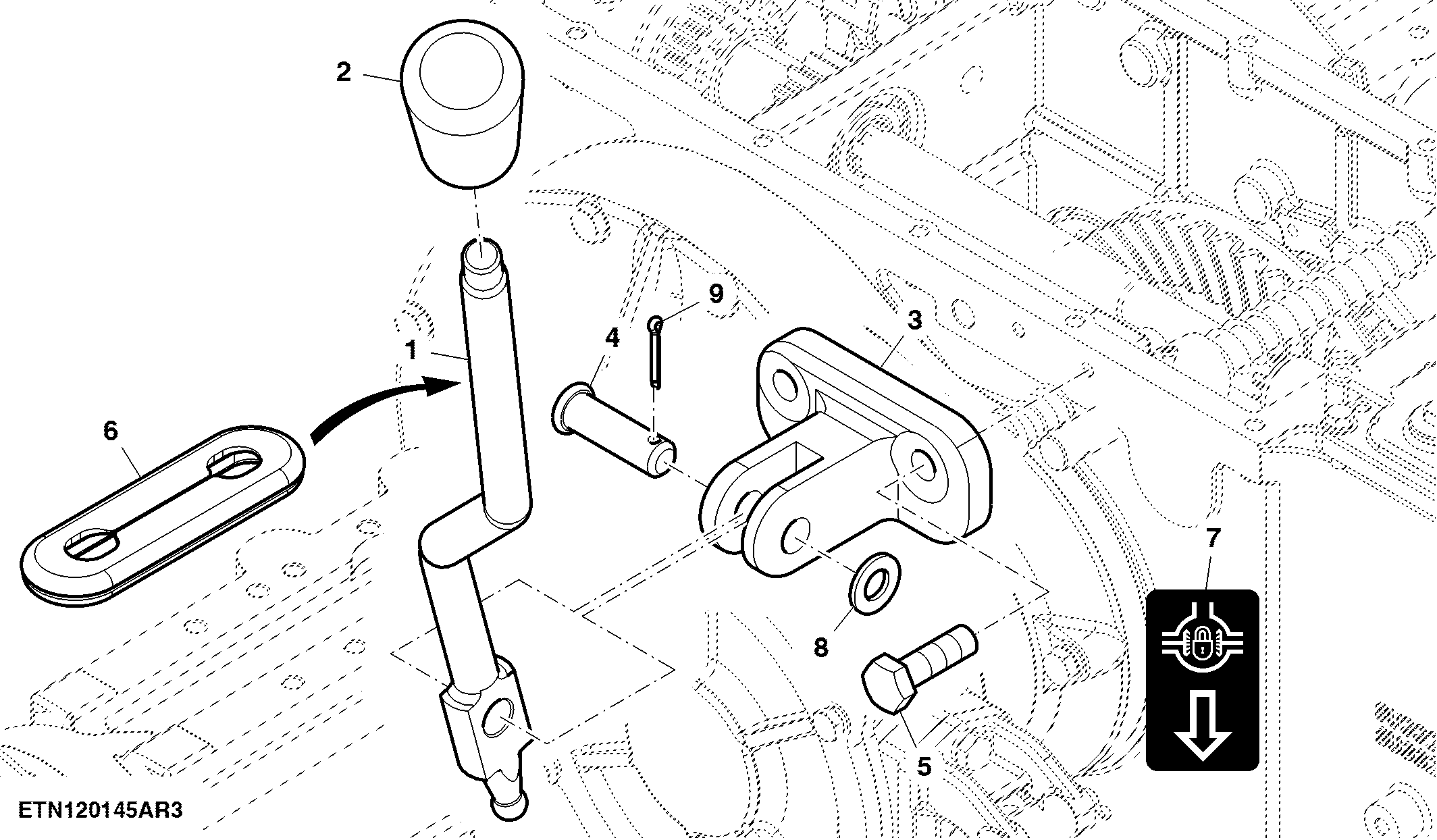 Differential Lock Control, 8X2 Transmission