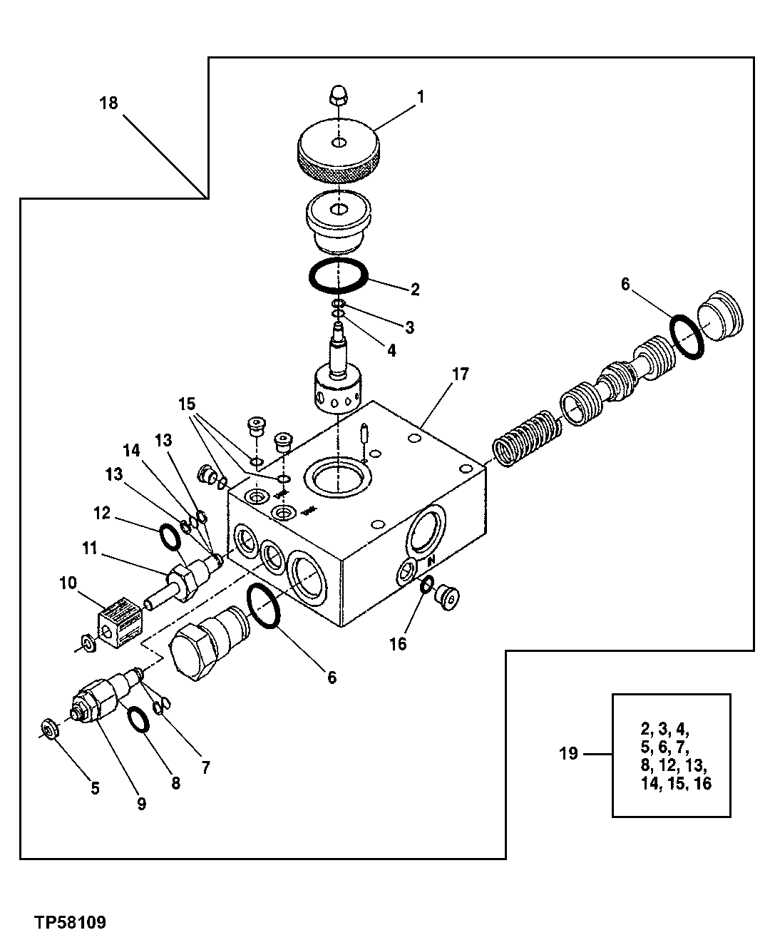 SIX FUNCTION SELECTIVE FLOW SOLENOID CONTROL VALVE (881778 - )