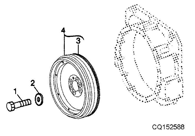 FLYWHEEL, CODE 1505, 1506, 1507 - 8.1L ENGINE