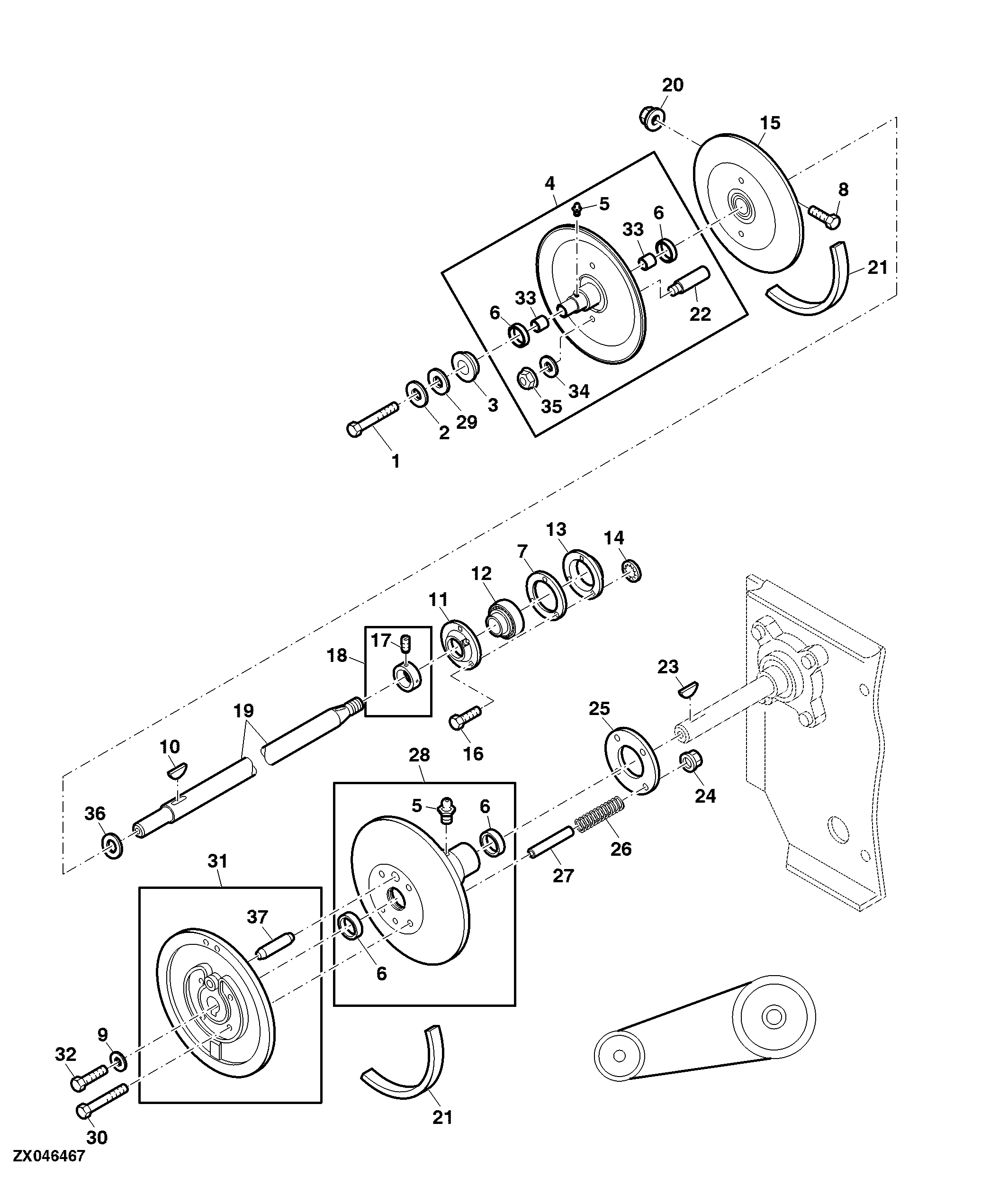 Separator Fan Drive and Secondary Countershaft
