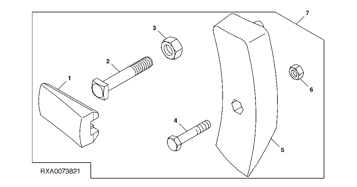 Kit, Heavy Duty, Draft Link Bumper and Sway Block