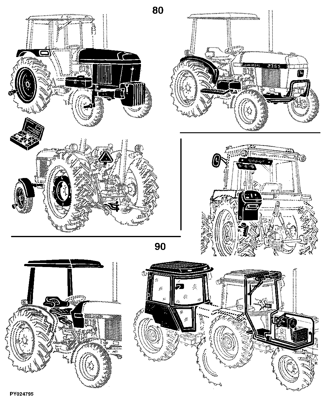 2955 Tractor (S.N. -767516) North America Edition