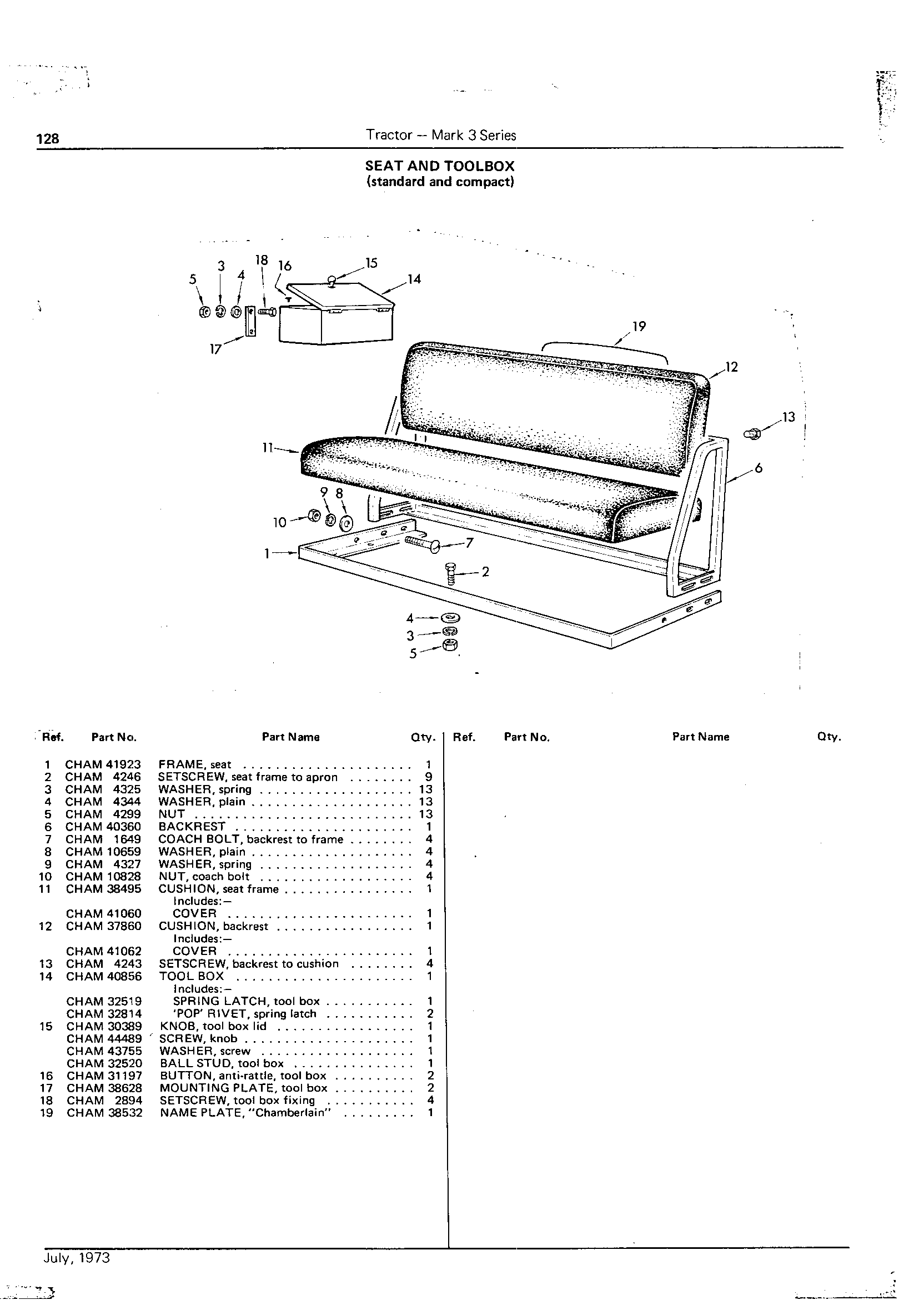 Seat and Toolbox