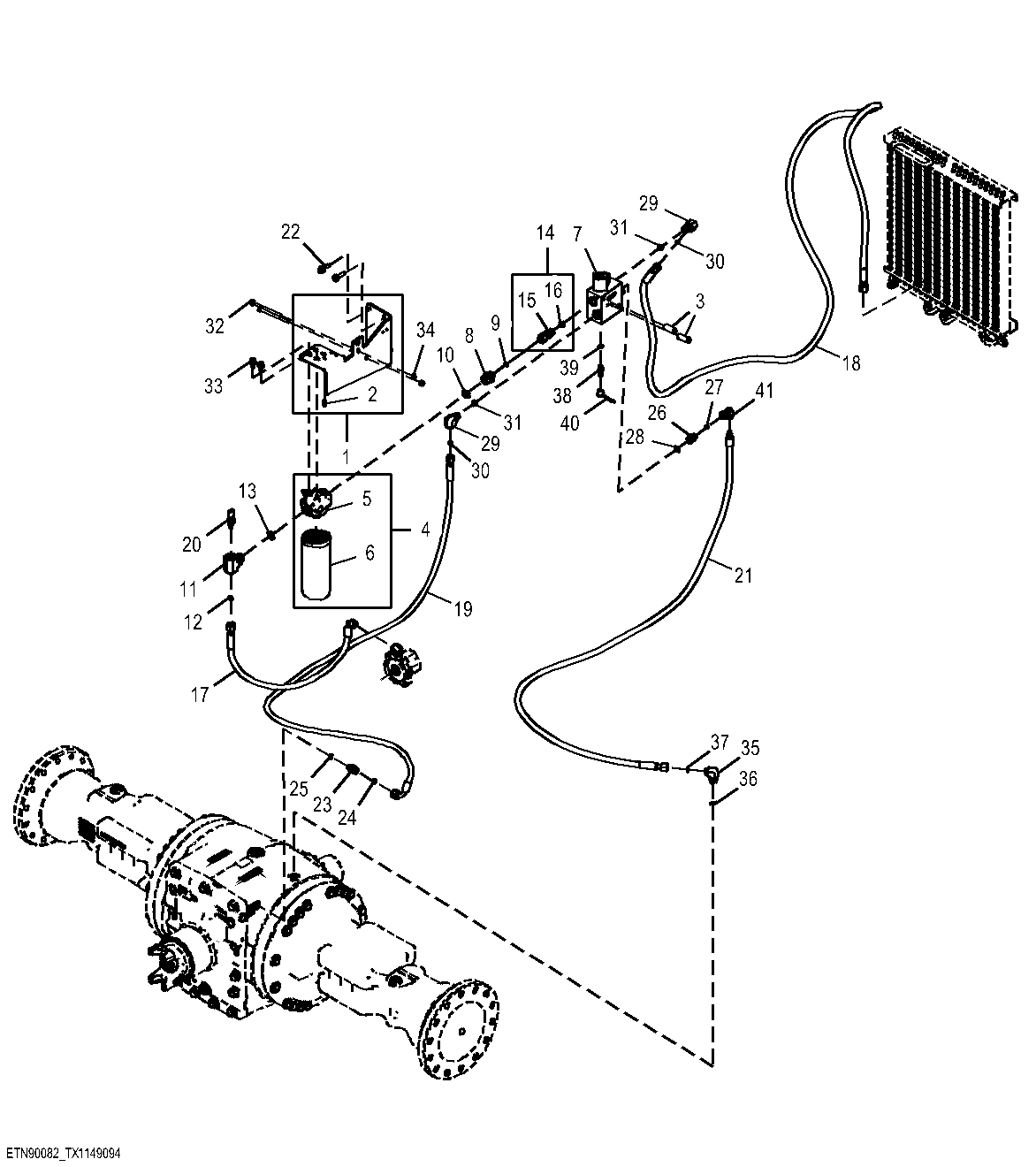 Rear Differential Filter and Lines ( - XXXXXX)
