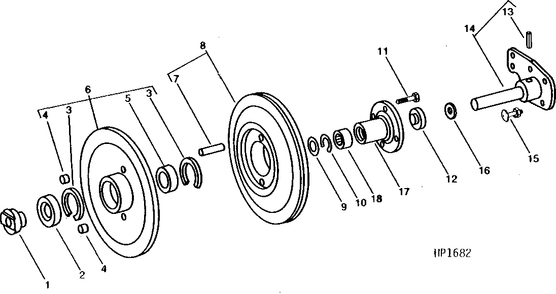 Upper Countershaft And Sheaves For Platform And Feeder House Variable Belt Drive