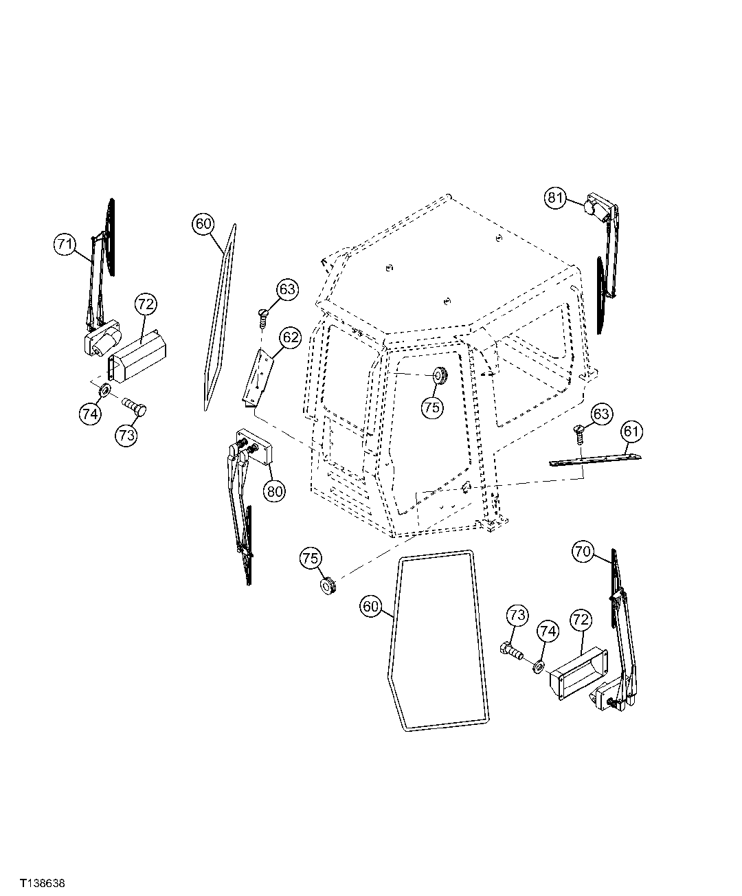 WINDOW WIPER MOTOR COVERS, DOOR WINDOW SEALS AND MAT RETAINER STRIPS
