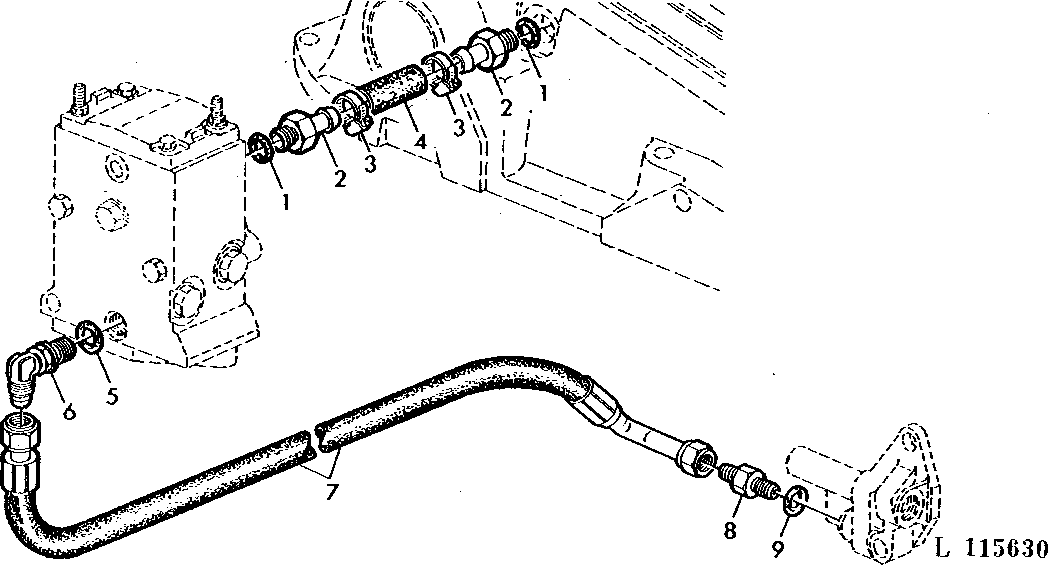 OIL LINES FOR SELECTIVE CONTROL VALVE (POPPET TYPE)