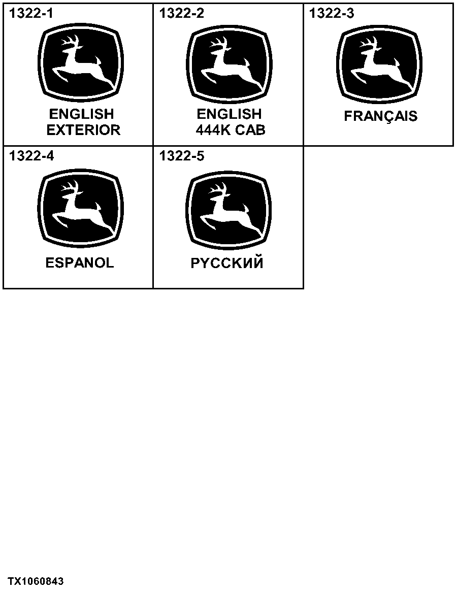 1322 Decals & Trademarks