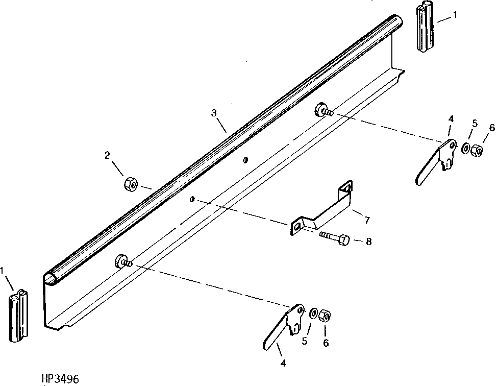 CONVEYOR AUGER CLEANOUT DOOR, HANDLE AND LATCHES