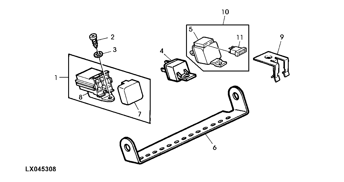 ADDITIONAL FUSE BOX / RELAY / RETAINING STRIP