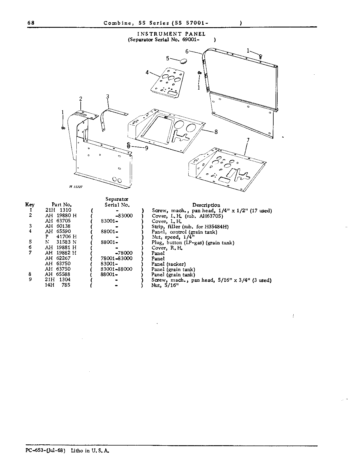 Operator's Platform, Ladder, and Controls (Continued)