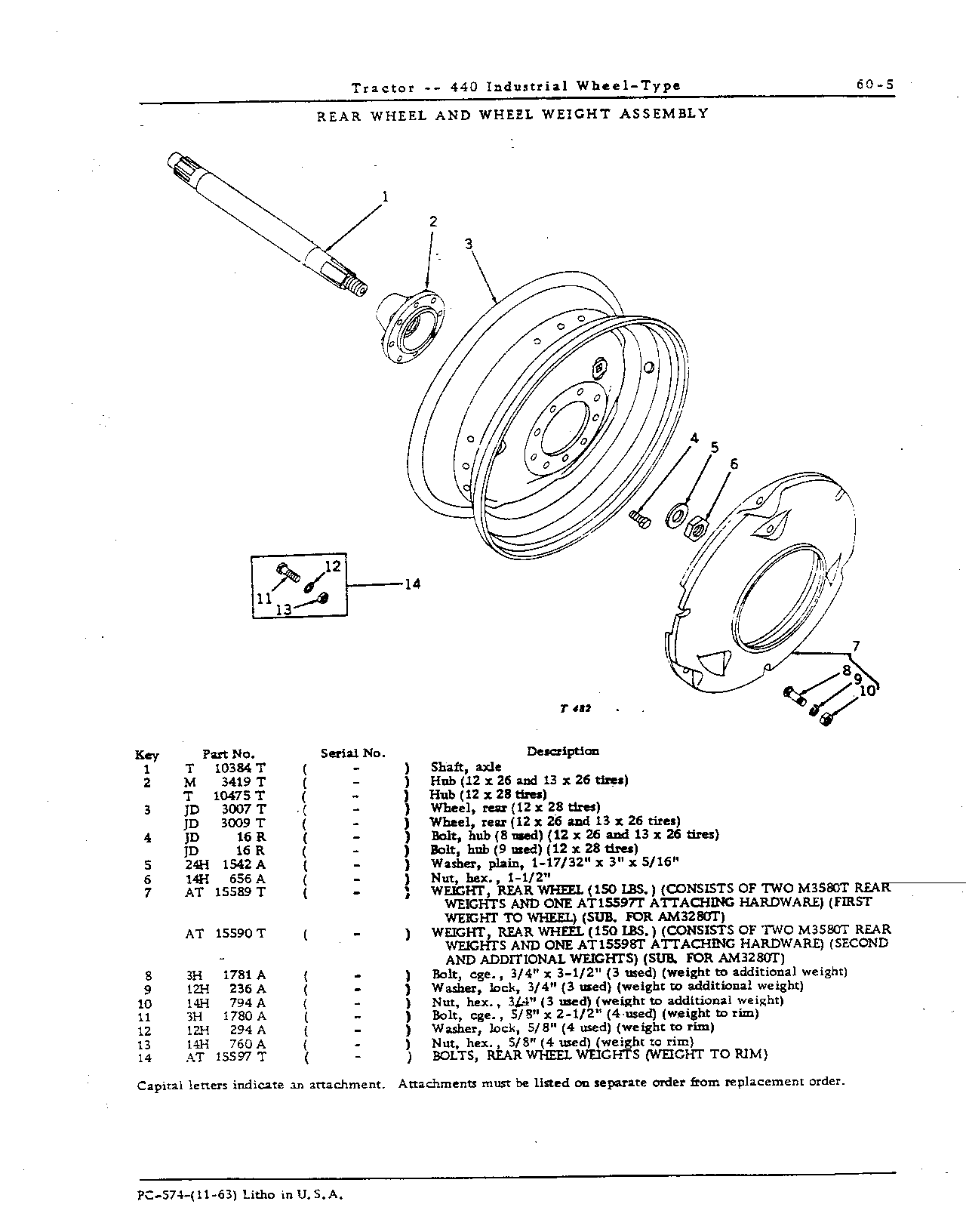 Front Axle and Wheels (Continued)