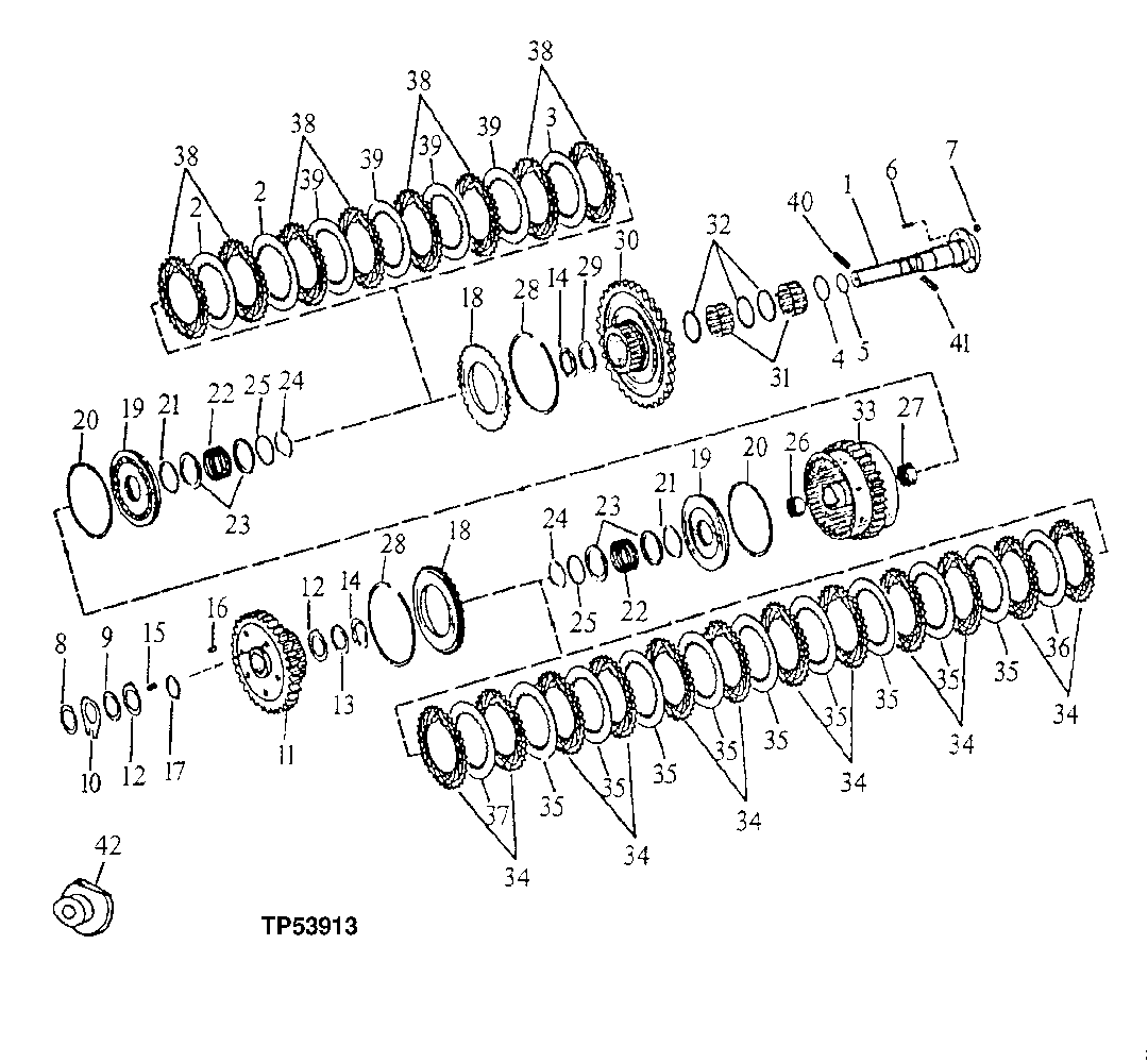 Clutch Assembly (Reverse and Second Gear Clutches)