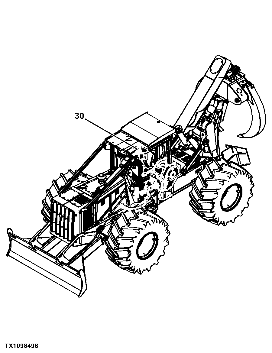 848H Cable and Grapple Skidder (PIN: 1DW848HX_ _C630436 - C666892) (PIN: 1DW848HX_ _D630436 - D666892)