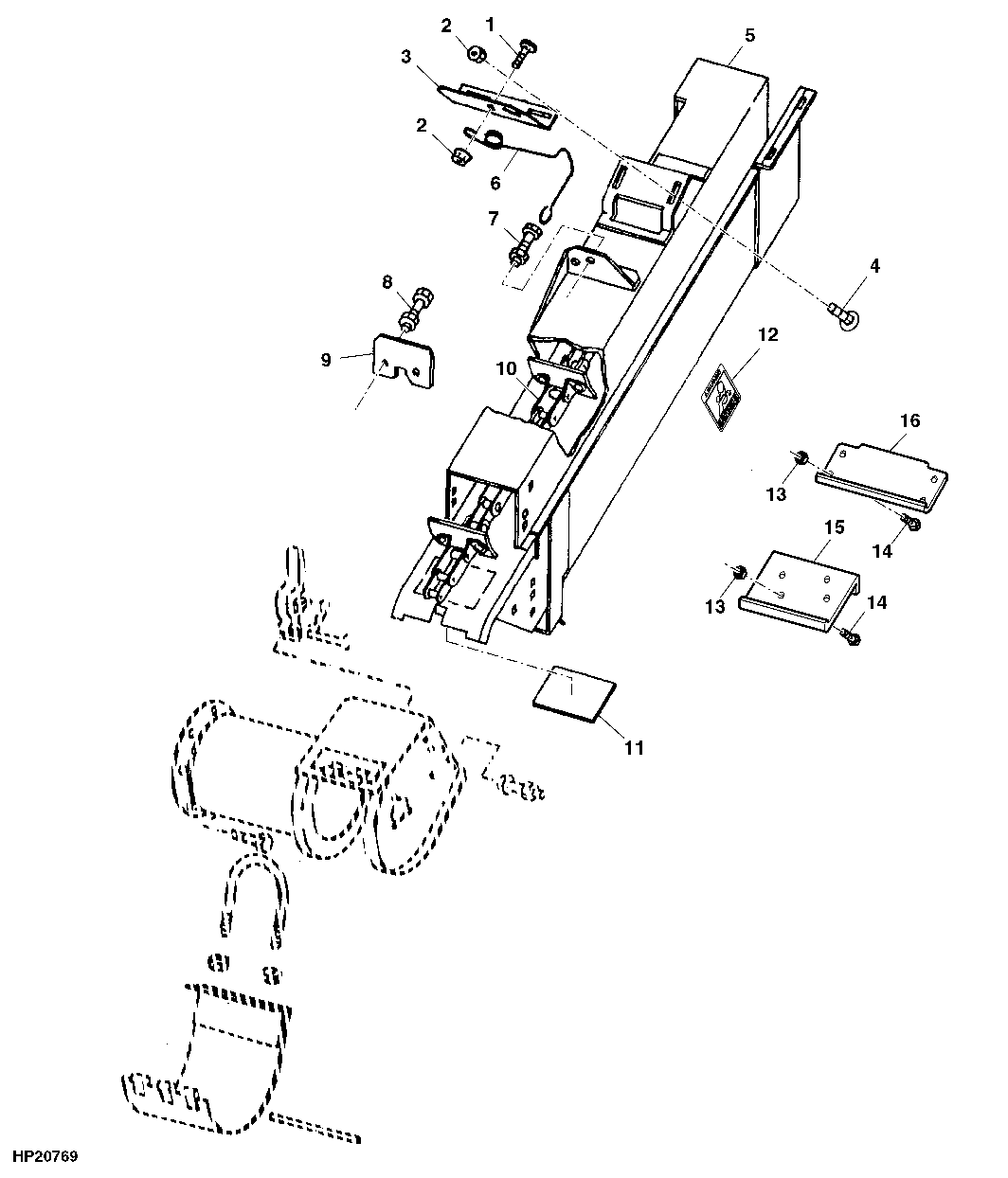 CLEAN GRAIN LOWER ELEVATOR AND CONVEYOR CHAIN