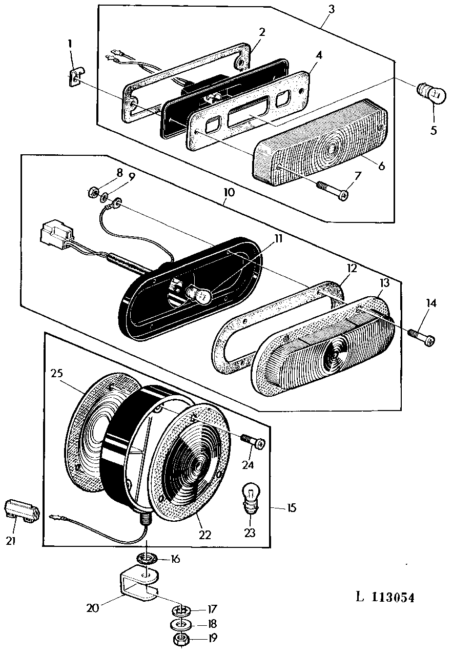 WARNING LIGHTS AND TAIL LIGHTS (SEALED BEAM)