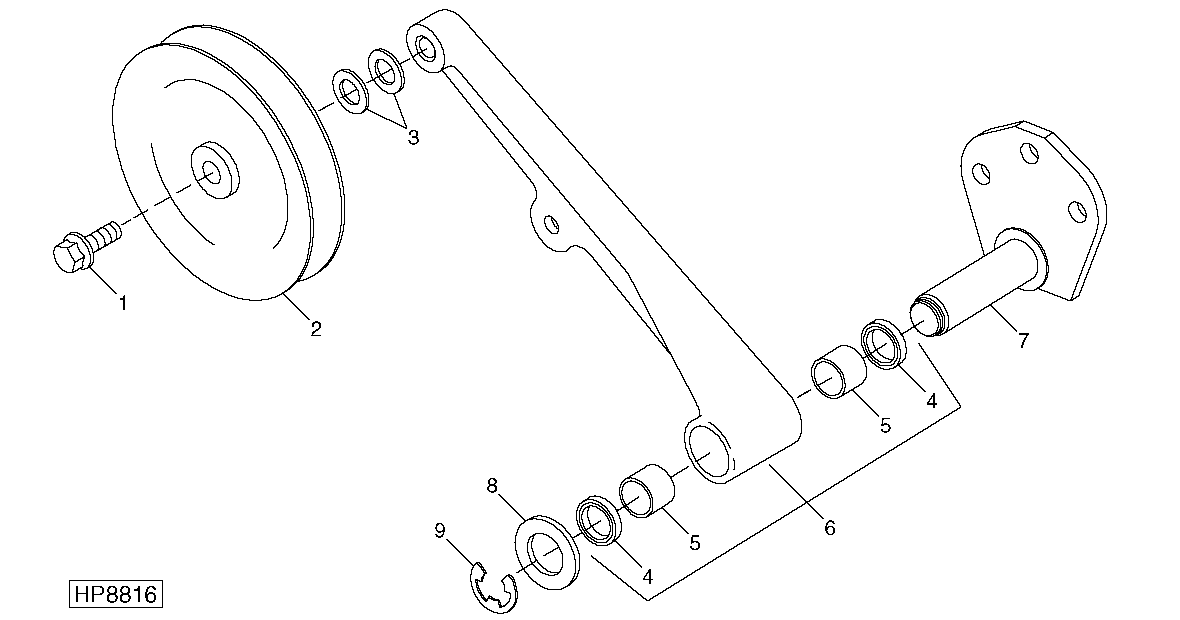 IDLER ASSEMBLY - CLEAN GRAIN ELEVATOR DRIVE