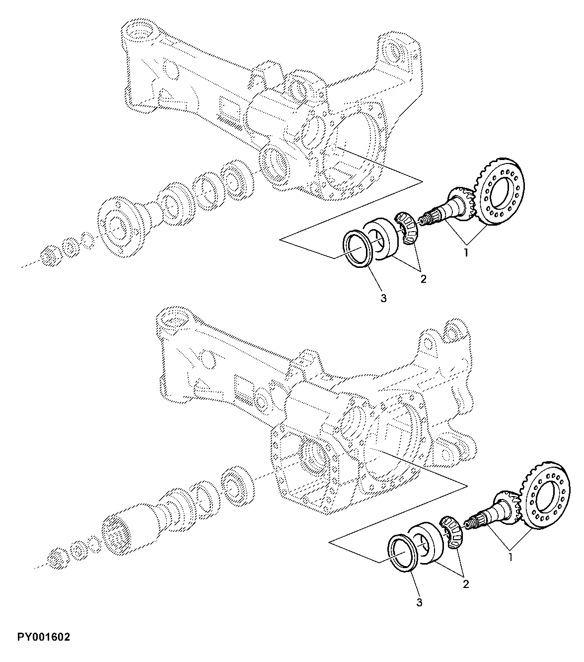 Bevel Gear Set, MFWD-Axle (745, With Or Without TLS)