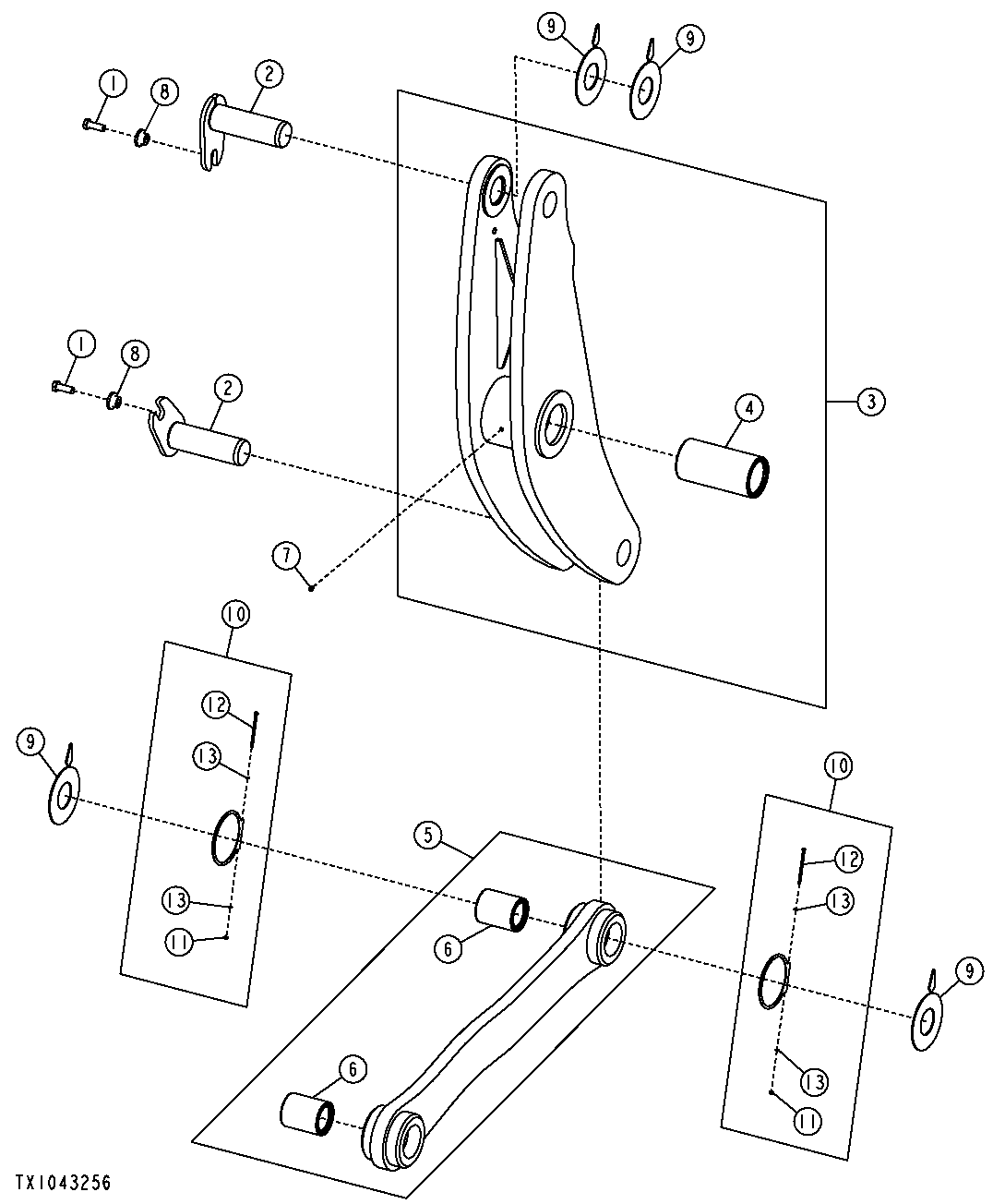 Loader Boom Linkage (High Lift Z-Bar) (NeverGrease™)