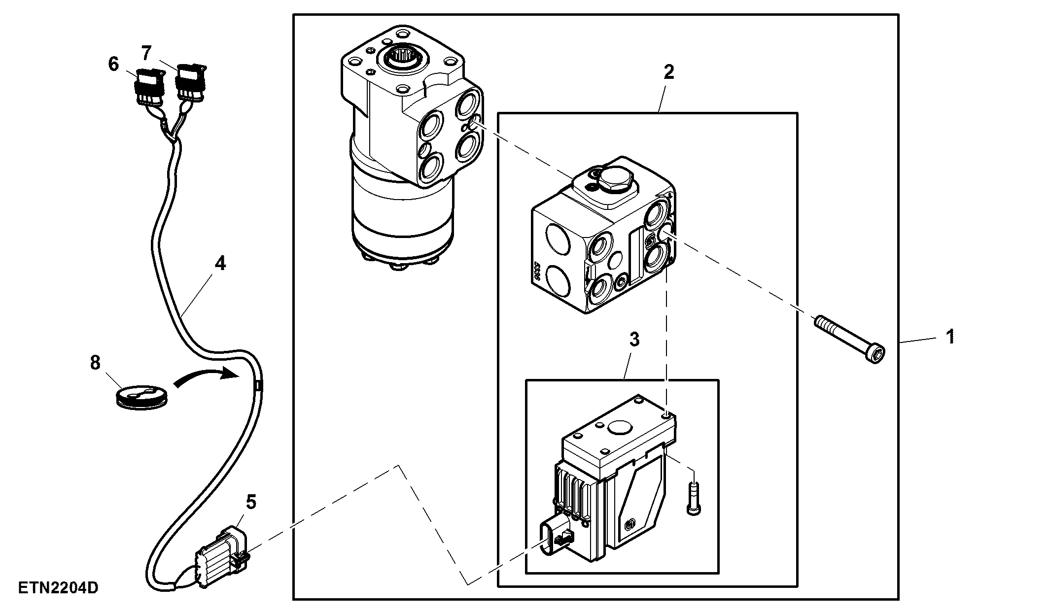 Electro Hydraulic Valve, Steering Control Unit, AutoTrac™