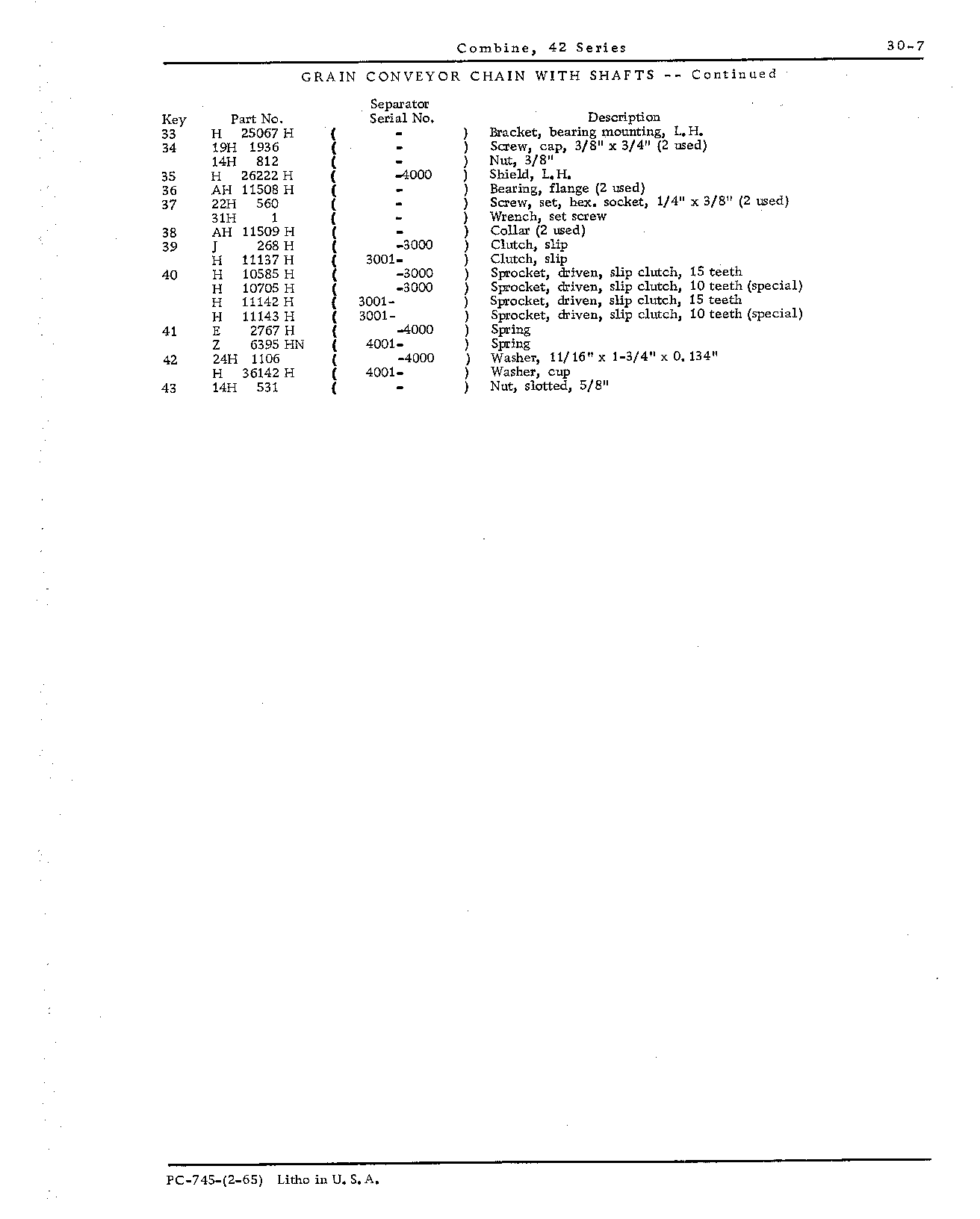 Conveyor chain, grain (Continued)