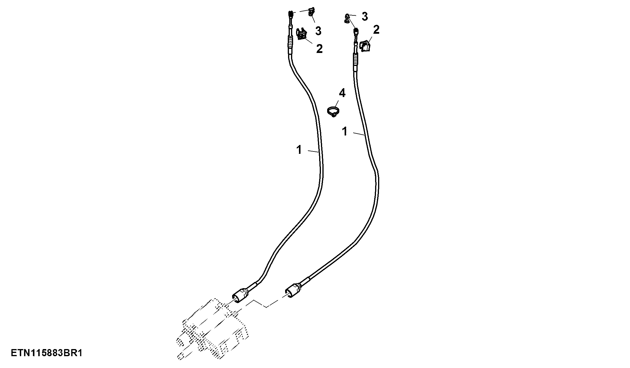 Multi Function Lever, Mechanical SCV, W/ 2-Functions, Standard Cab