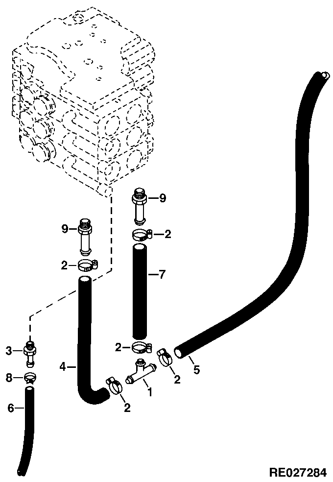 SELECTIVE CONTROL VALVE DRAIN LINES (W/ HITCH)