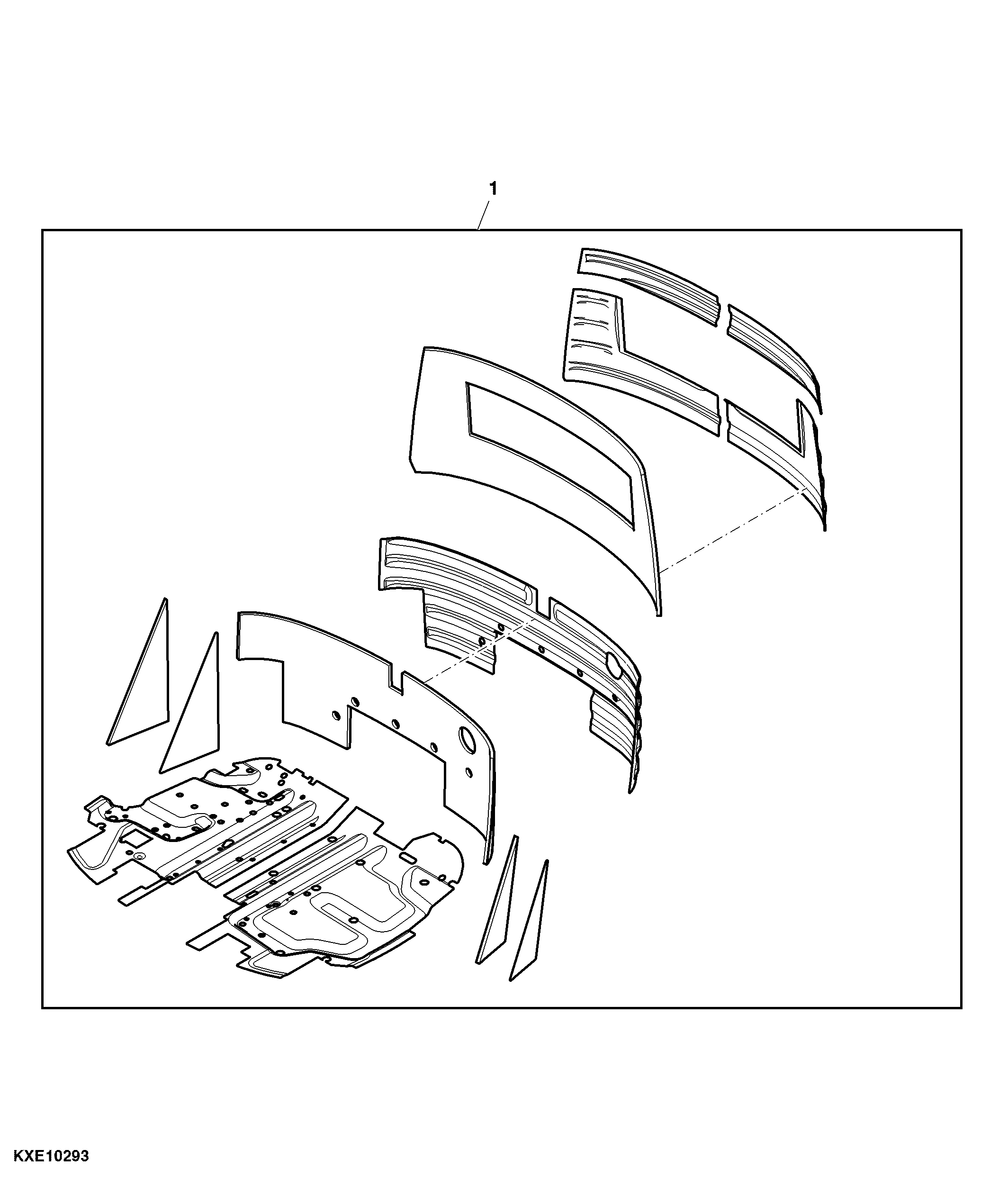 Cab Frame Sound Barrier Absorbing Kit