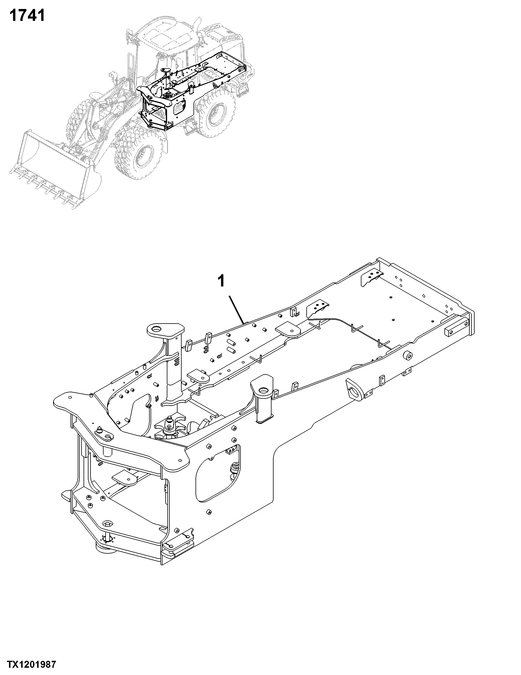 1741 Engine or Main Frame