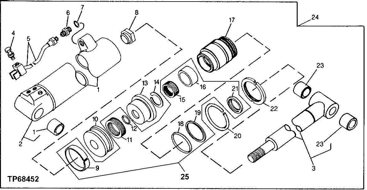 SCARIFIER AND SNOW PLOW LIFT CYLINDER ( - 515648)