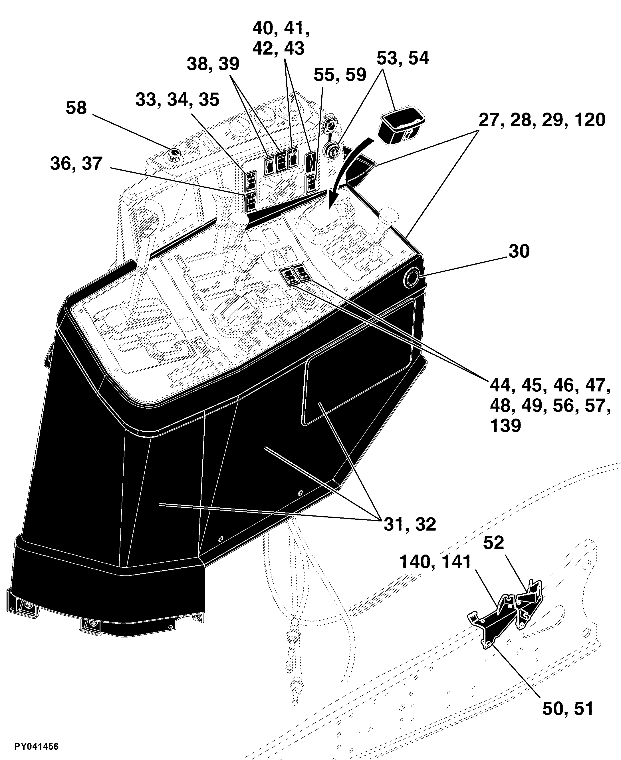93 Operator's Station, Controls and Accessories