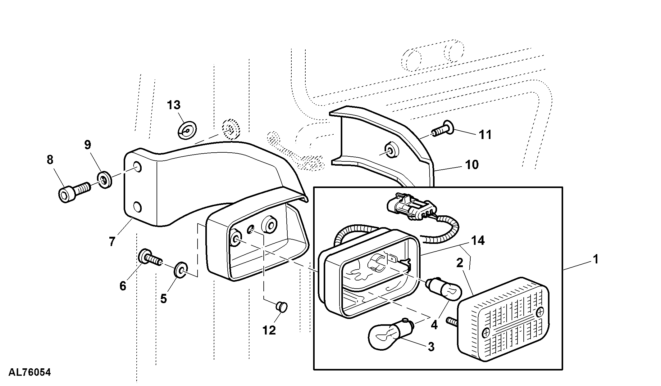 Turn Signal Lights / Position Lights, Cab Front