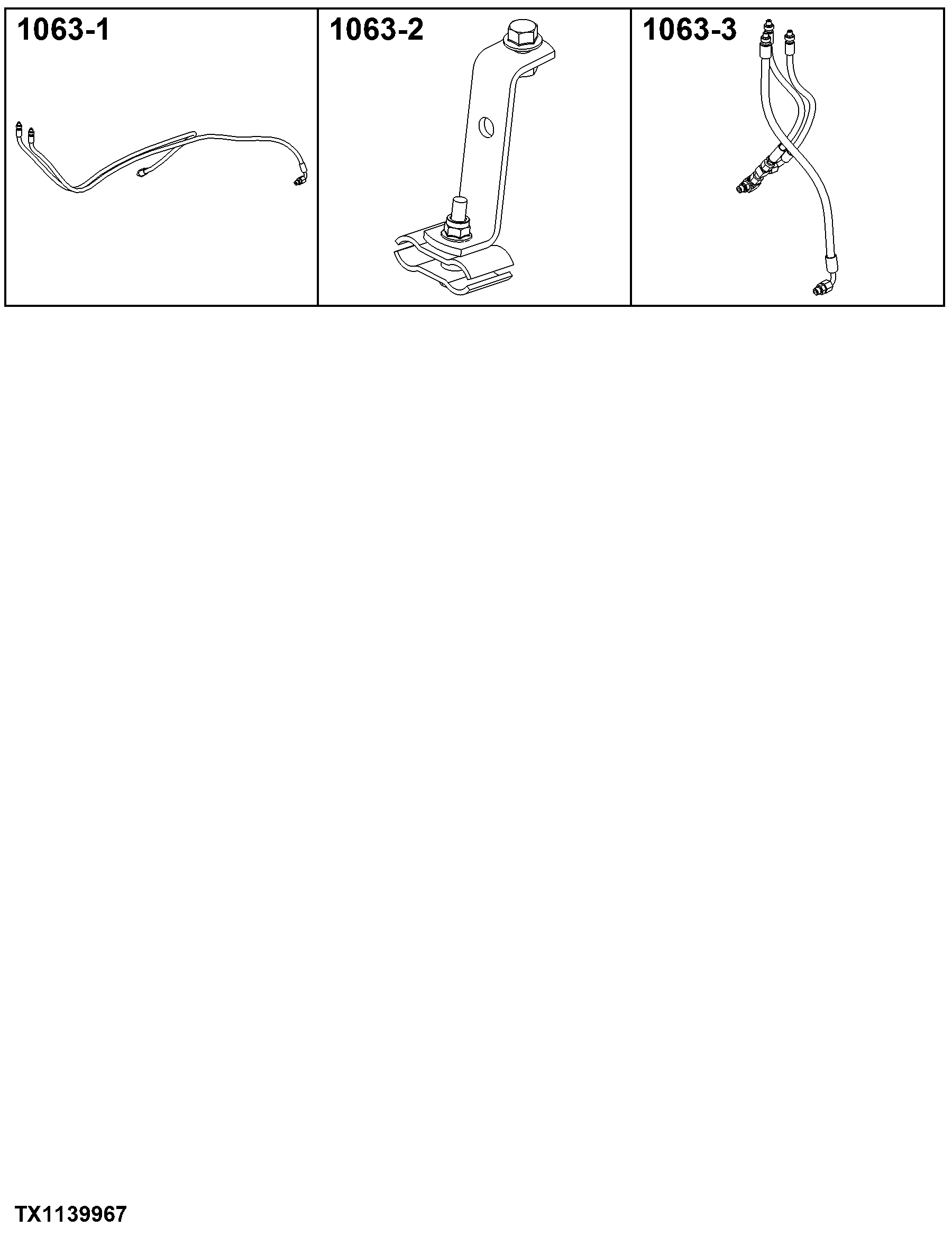 1063 Service Brake Links, Hoses & Fittings