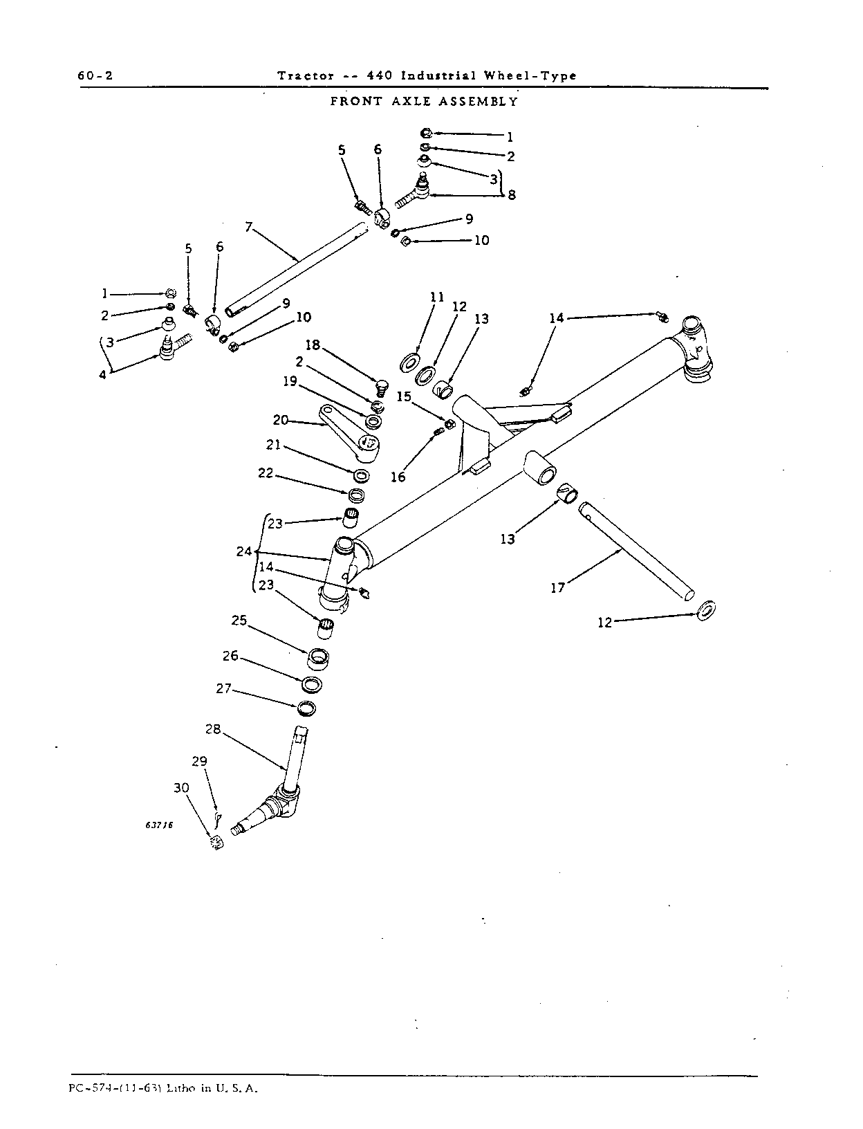Front Axle and Wheels