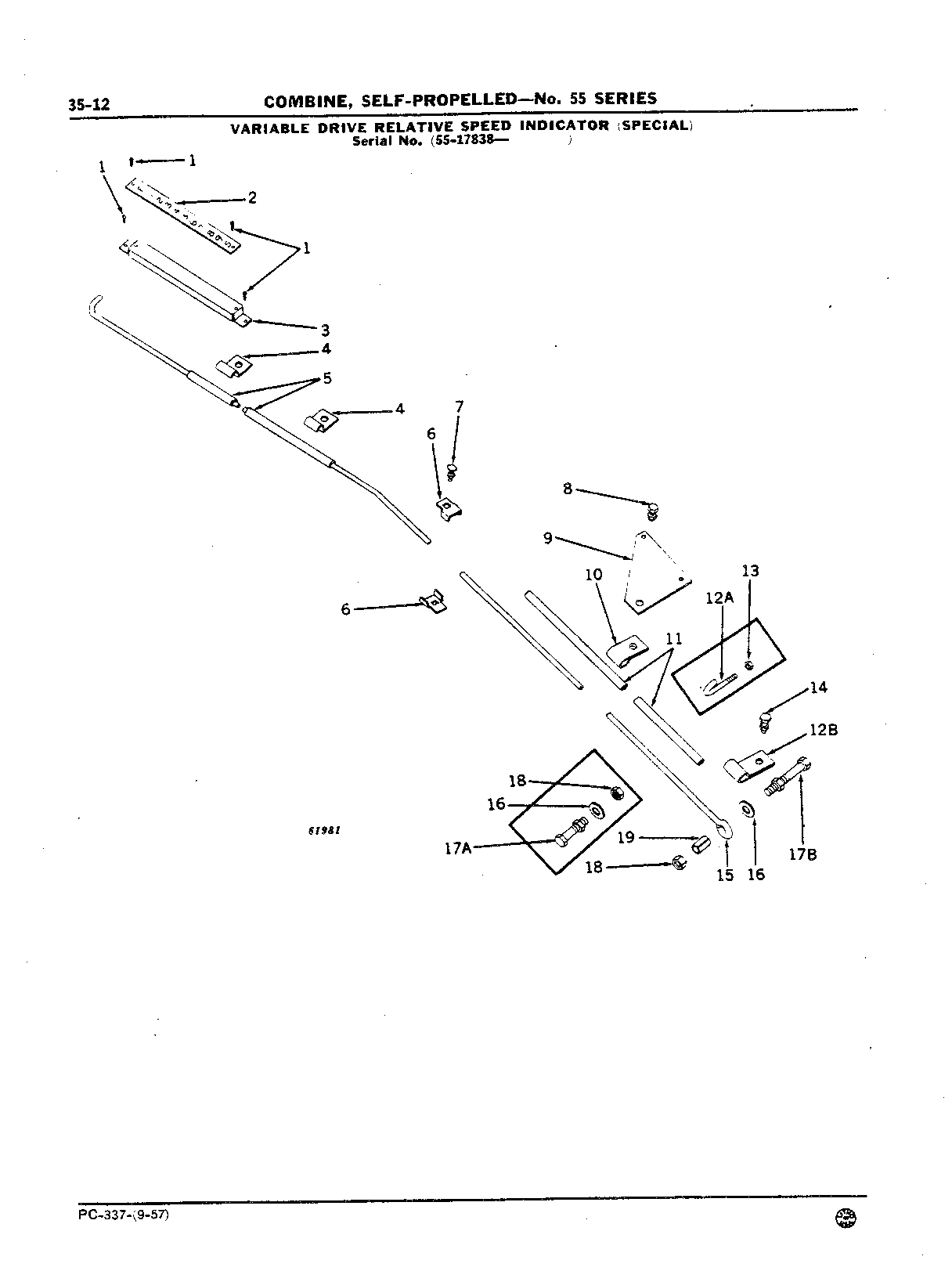 Speed Indicator, Variable Drive Relative (Special)