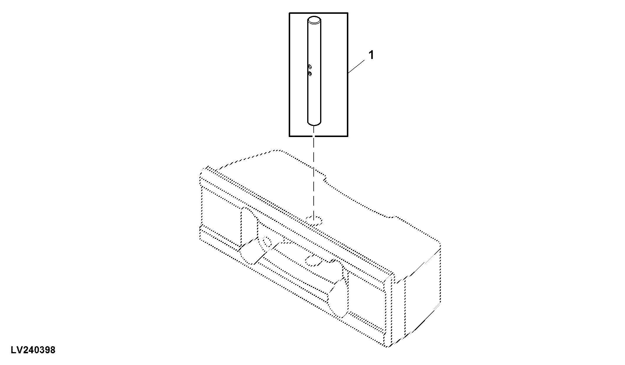 Attachment, Front Weight Support Pin