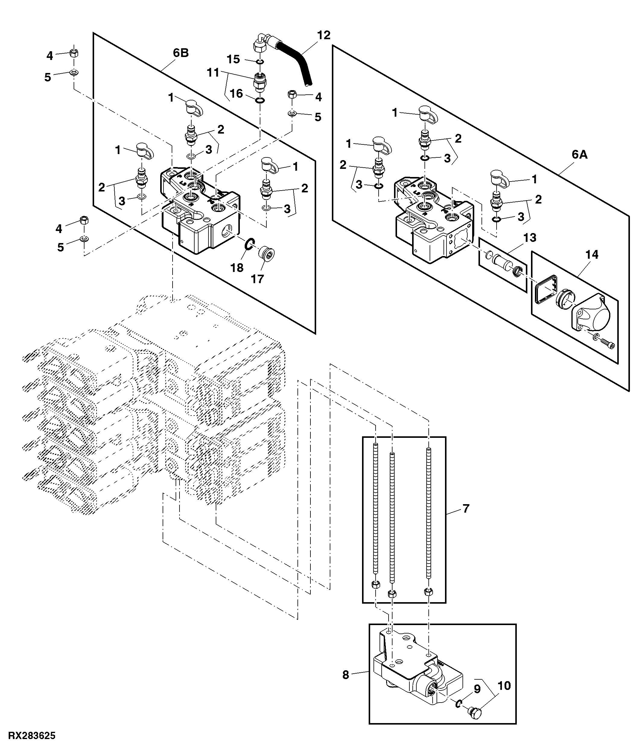 Selective Control Valve Top Cover And Manifold (040000 - )