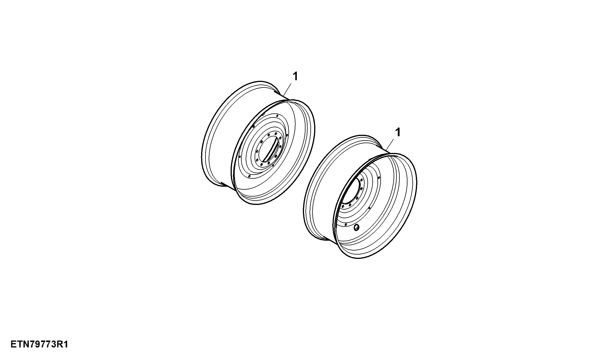 Rear Wheels, 2 Position, W16 X R42