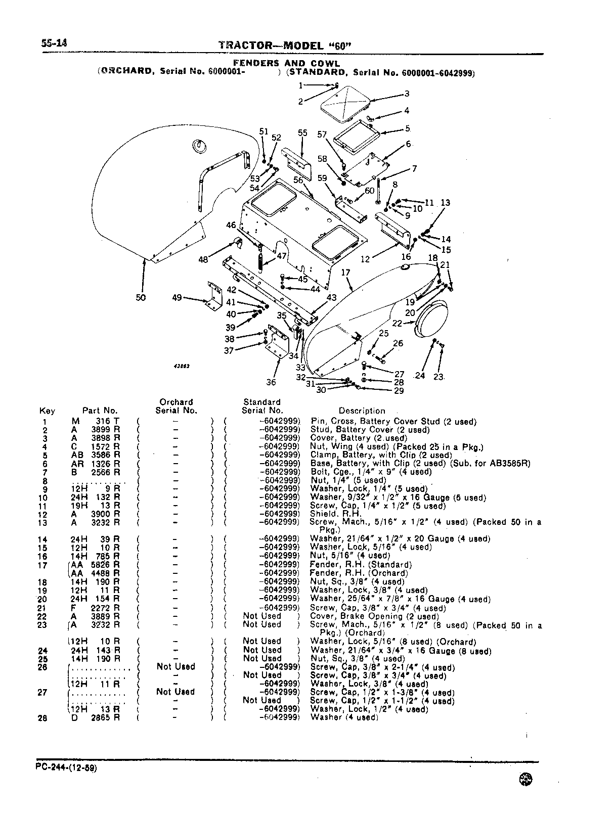 Section 55-Tools, Instrument Panel, Gauges, Hood, Grille, and Fenders (Continued)