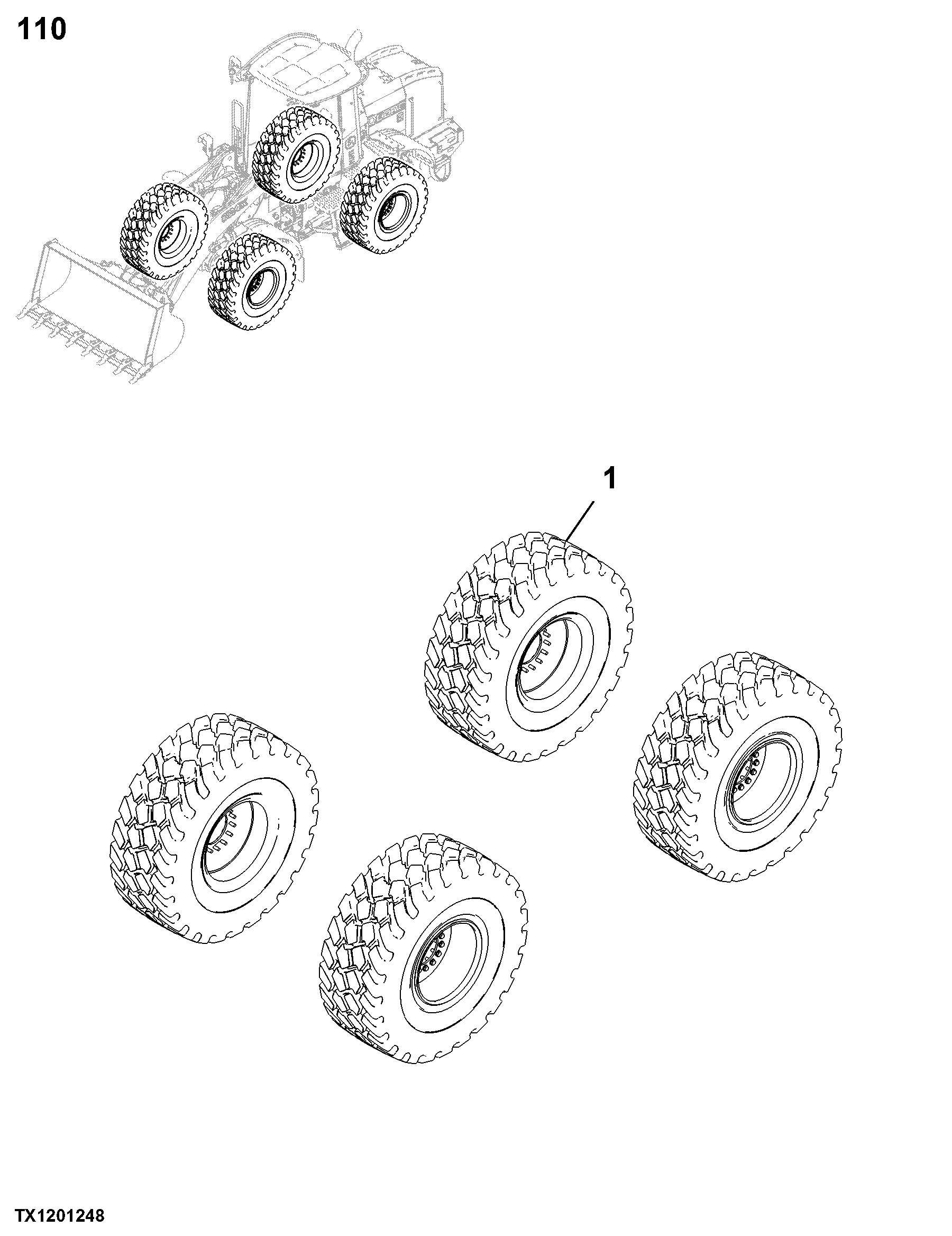 0110 Powered Wheels, Tires and Fastenings