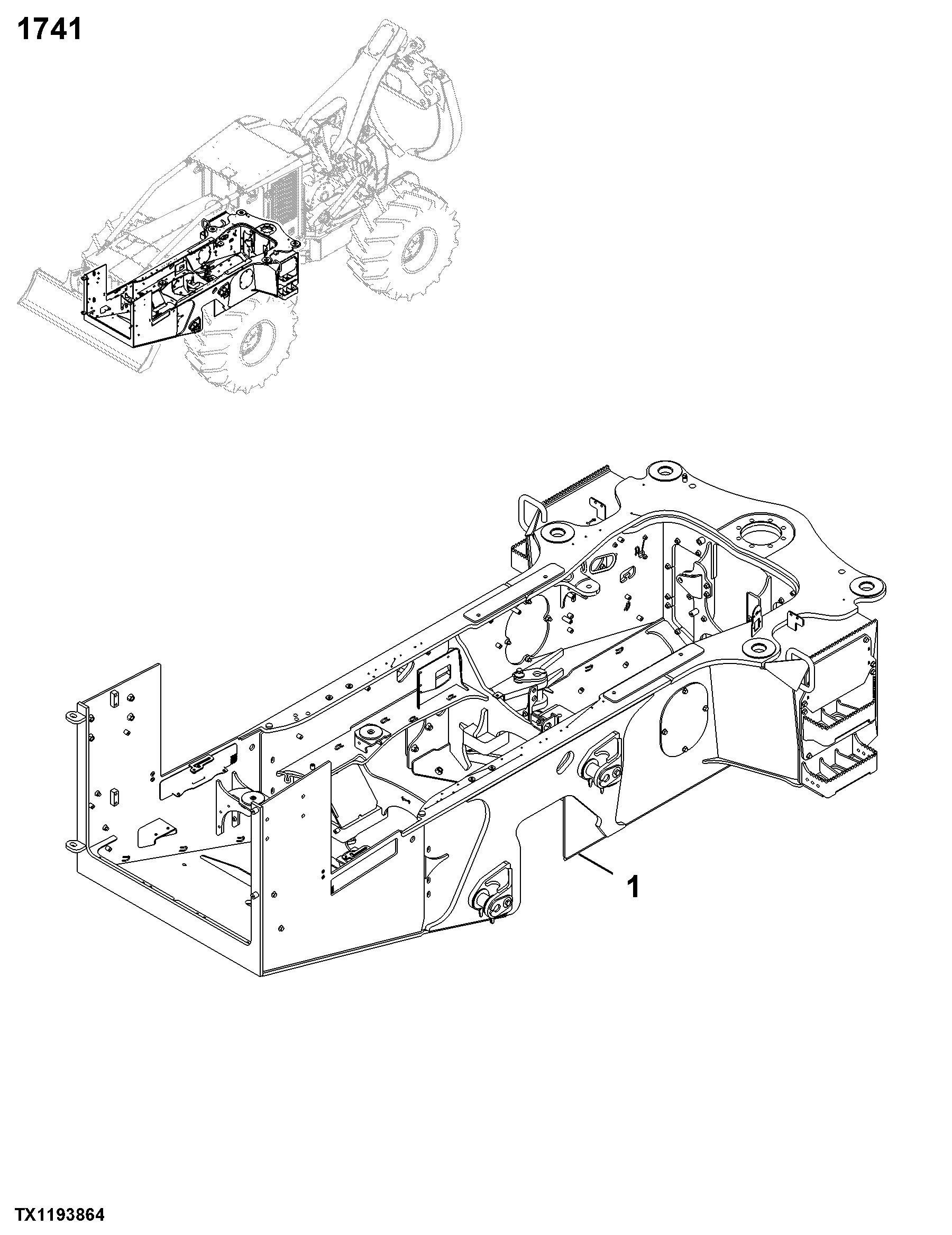 1741 Engine or Main Frame