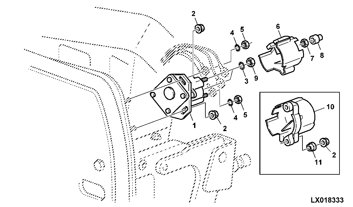 STARTER RELAYS, MOUNTING PARTS (2-POST ROLL GUARD)