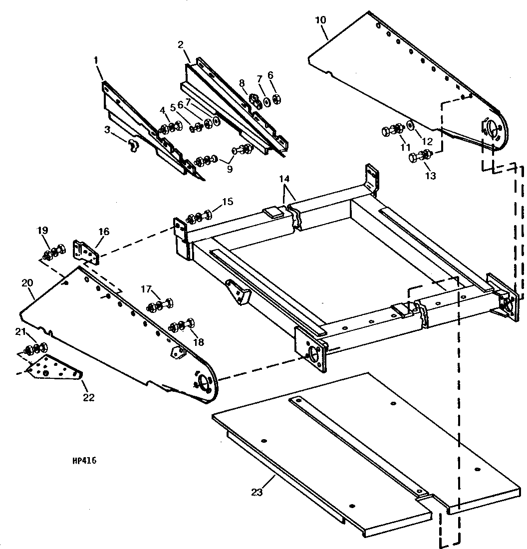 FEEDER HOUSE SIDE SHEETS AND FRAME (SIDEHILL) (CONVEYOR TYPE)