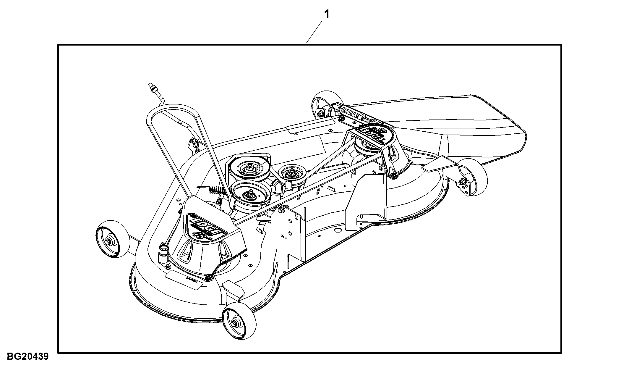 Mower Deck, 48 inch, Attachment