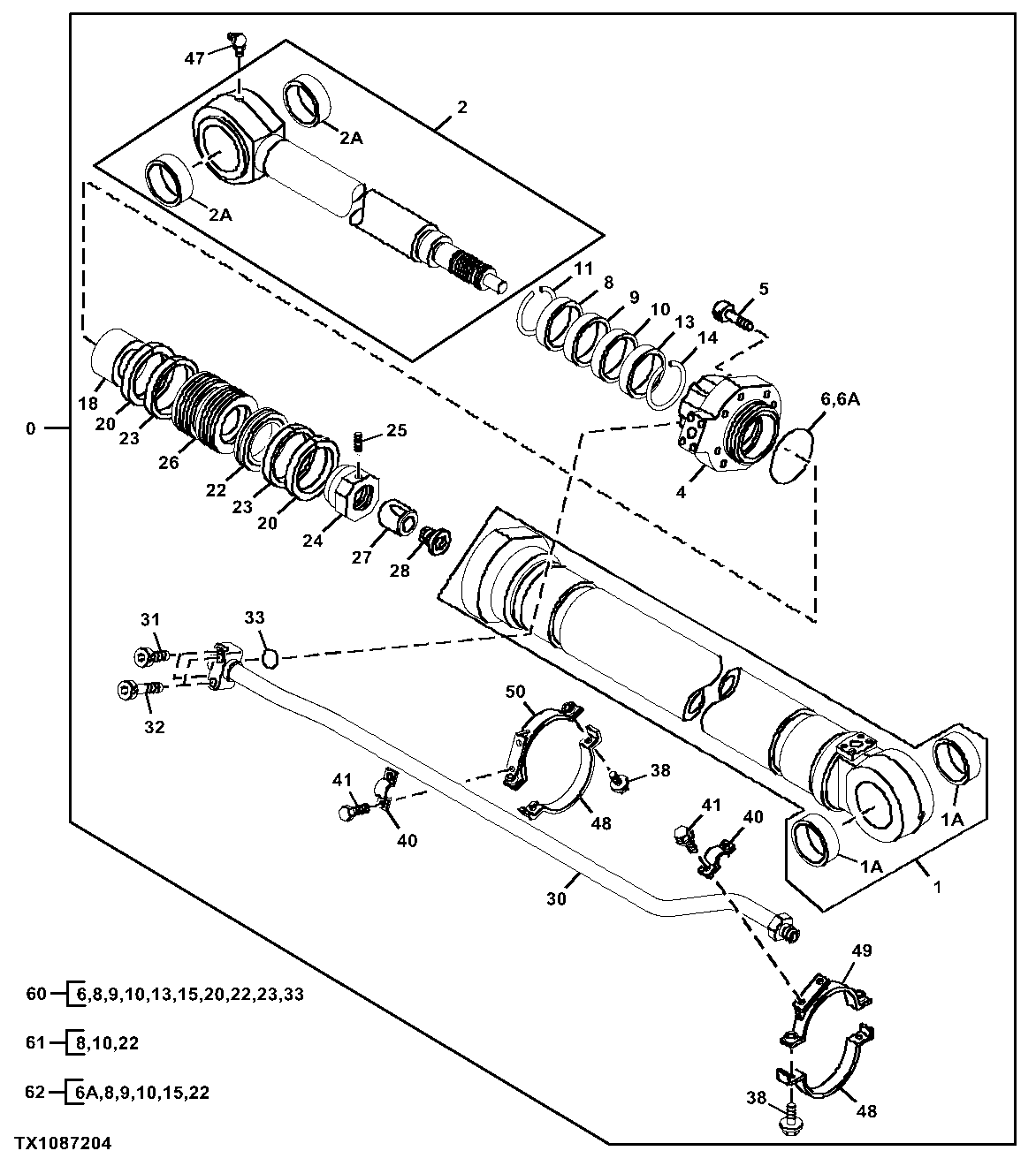 Arm Cylinder, Units Built Before August 2004