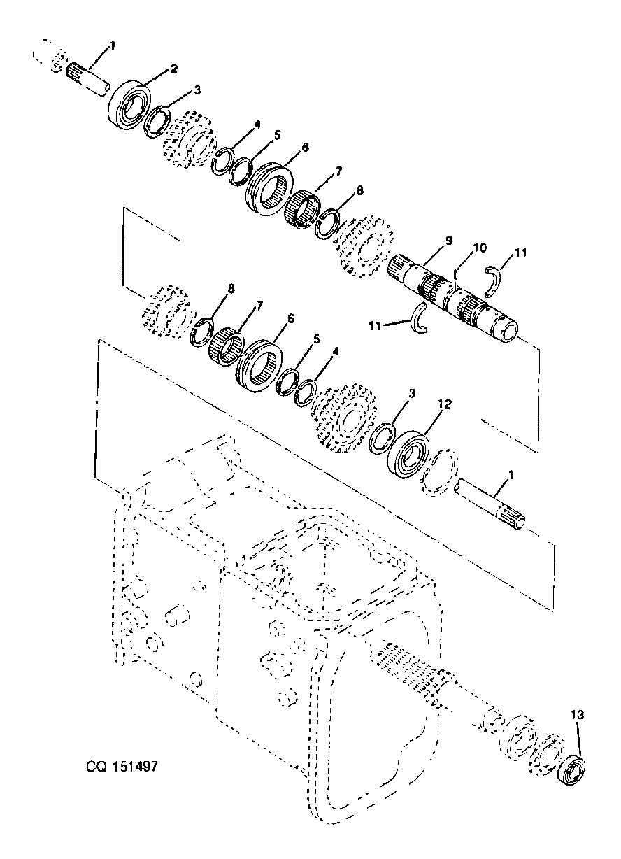 EJE SUPERIOR DE LA TRANSMISION COLLAR SHIFT