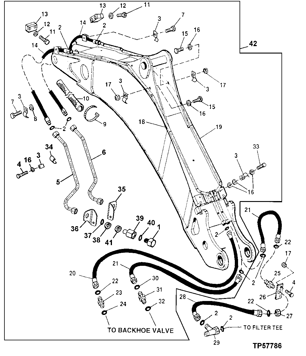 Auxiliary Equipment Hydraulics (Extendable Dipperstick)