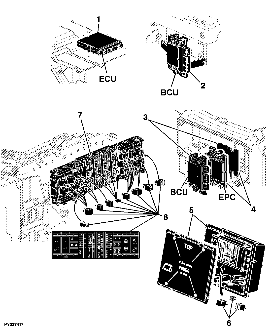 43 ELECTRICAL COMPONENTS / CONTROL UNITS AND MISCELLANEOUS SMALL PARTS