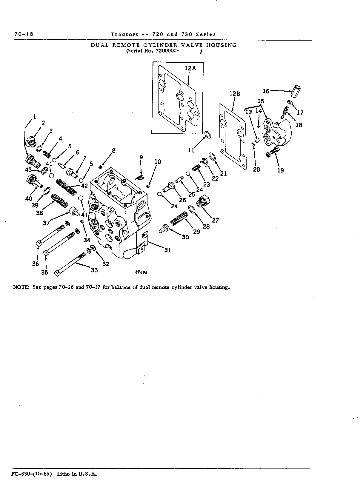 Housing, dual remote cylinder valve (Continued)