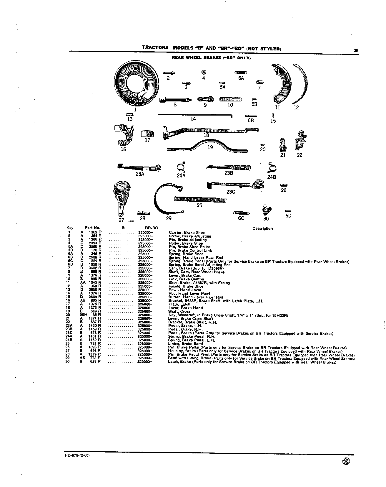 Brakes, Rear Wheel